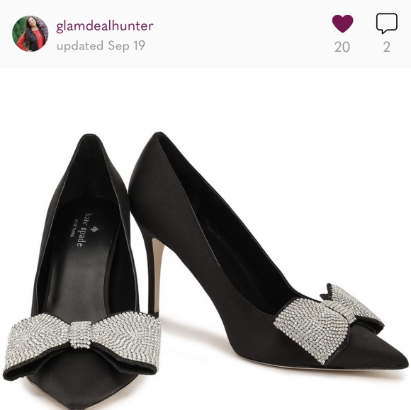 Kate Spade Viena Black Satin Heels - Picture 16 of 17